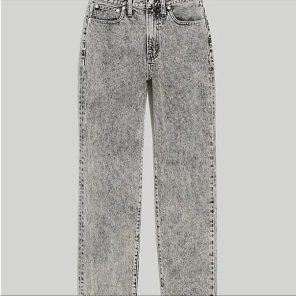 Madewell Perfect Vintage Straight Jean in Acid Wash, size 31 EUC - Picture 9 of 10
